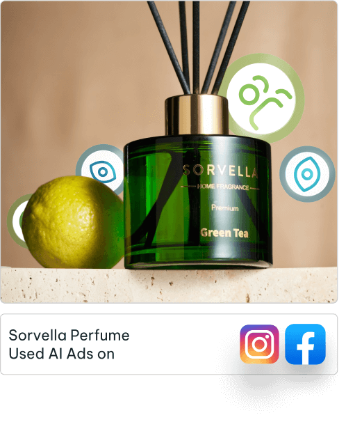 Sorvella home fragrance diffusers with natural elements on display