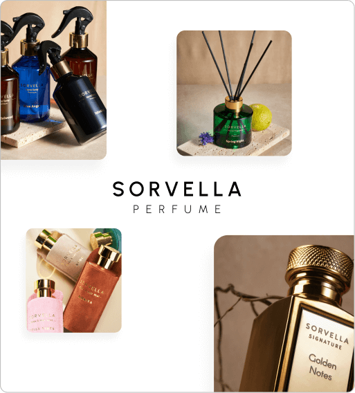 Sorvella Perfume social media ad visuals on Instagram and Facebook