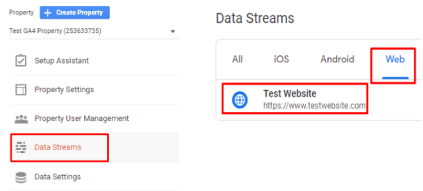 Configure Data Streams