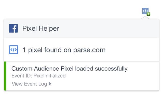 facebook pixel helper