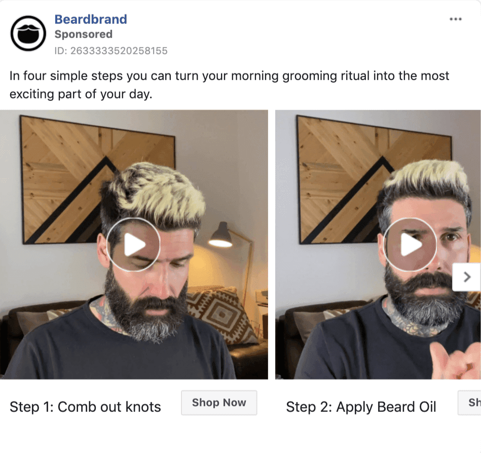 best facebook ads creative that sell
