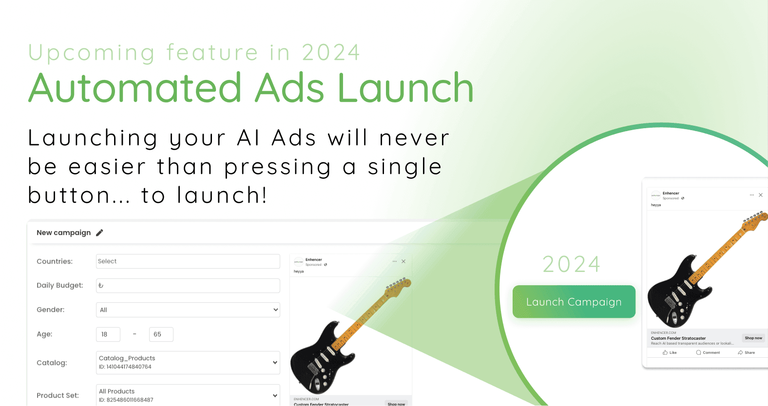 automated AI Ads launch facebook ads