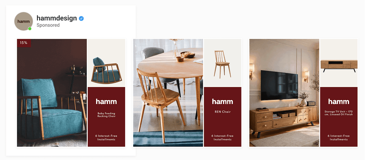 Hammdesign achieving higher conversions using Enhencer’s branded lifestyle catalog templates and installment labels