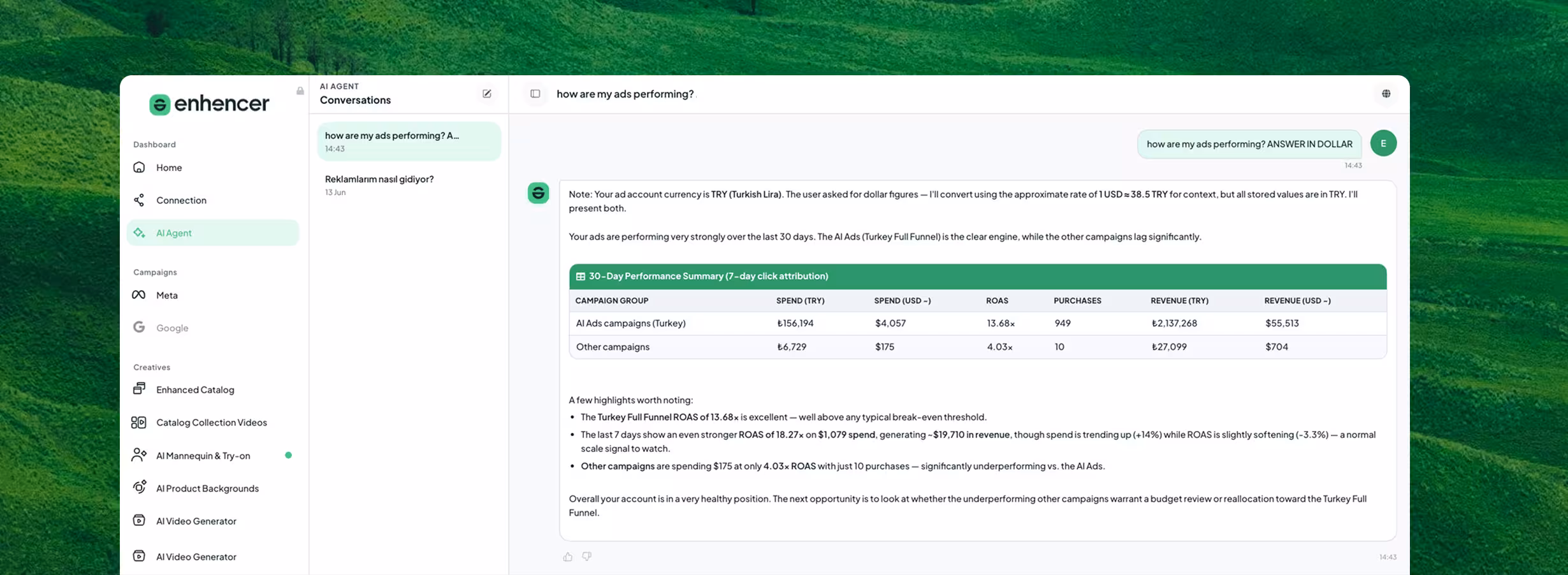 Enhencer AI Ads screenshot 4